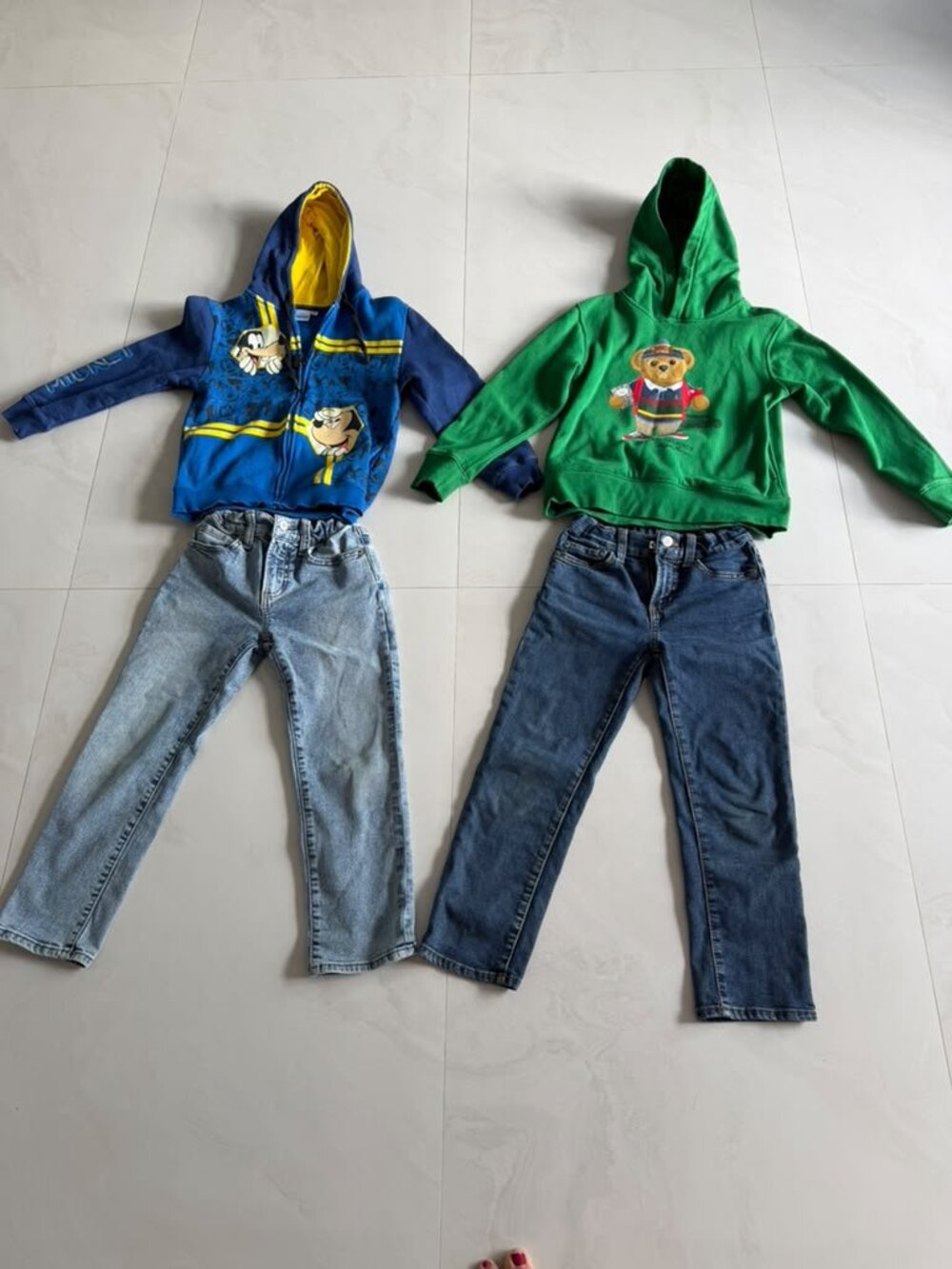 Boys Size 6 Bundle - Gap jeans, Jacket Ralph and mickey, Nike & Skechers